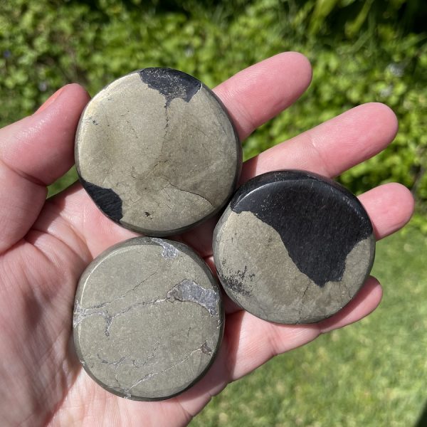 pyrite flat stones