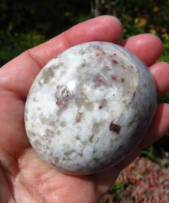 pink tourmaline in matrix pebble