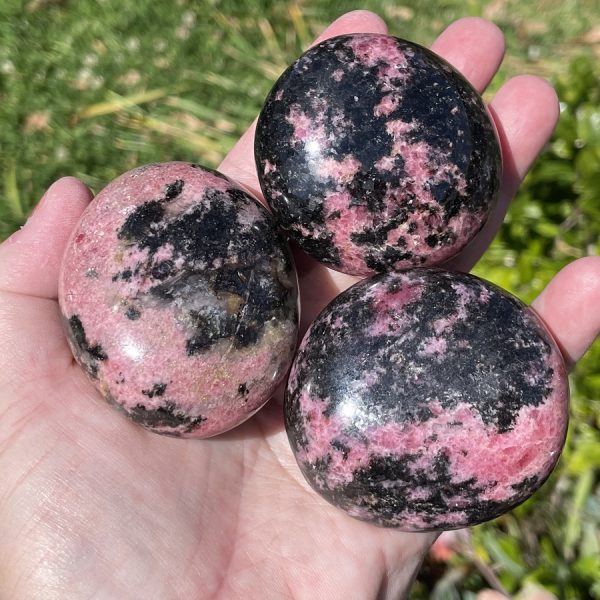 Rhodonite Pal Stones from Madagascar
