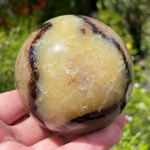 Septarian Calcite Nodule Sphere