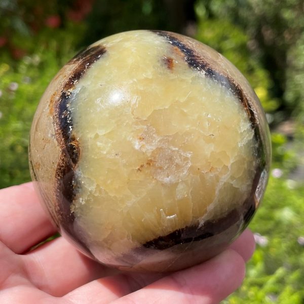 Septarian Calcite Nodule Sphere
