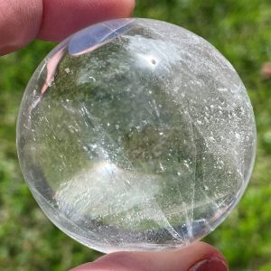 A grade clear quartz sphere from Madagascar