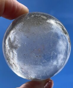 natural clear quartz crystal ball