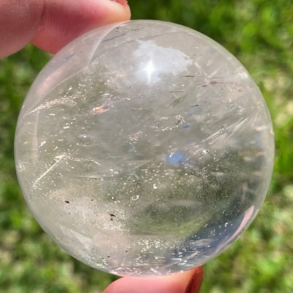 A grade clear quartz ball from Madagascar