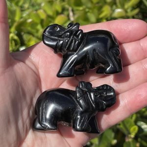 black obsidian elephant