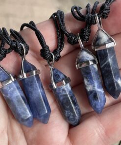sodalite pendants from Brazil in double terminated form