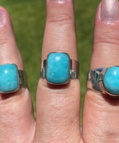 CATEGORY Amazonite Sterling Silver Rings