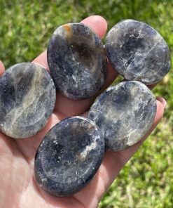 Iolite worry stones from India