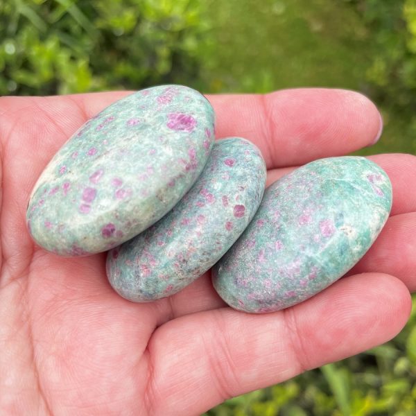 Ruby in Fuchsite Pebbles