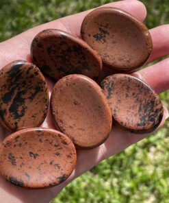 mahogany obsidian thumb stones