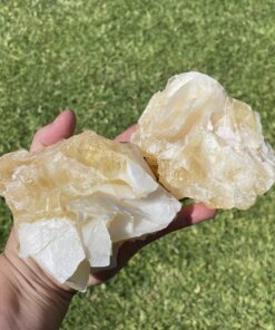 natural yellow calcite specimen