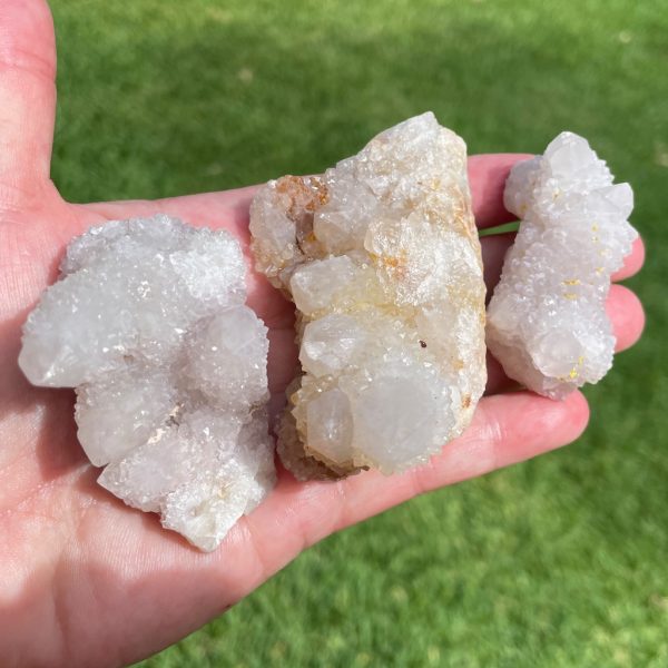 white spirit quartz crystal clusters