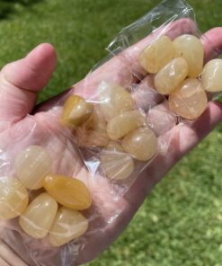bag of golden quartz tumbles