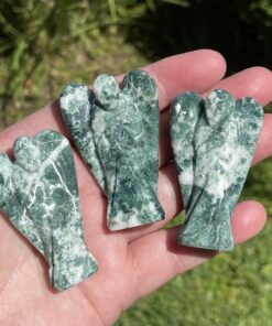 tree agate angels from India