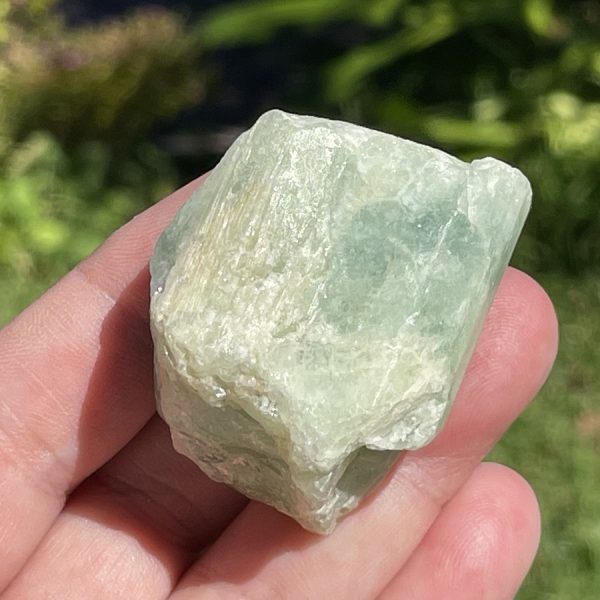 natural aquamarine beryl crystal