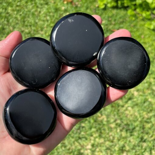 Black Obsidian Thumb Stones