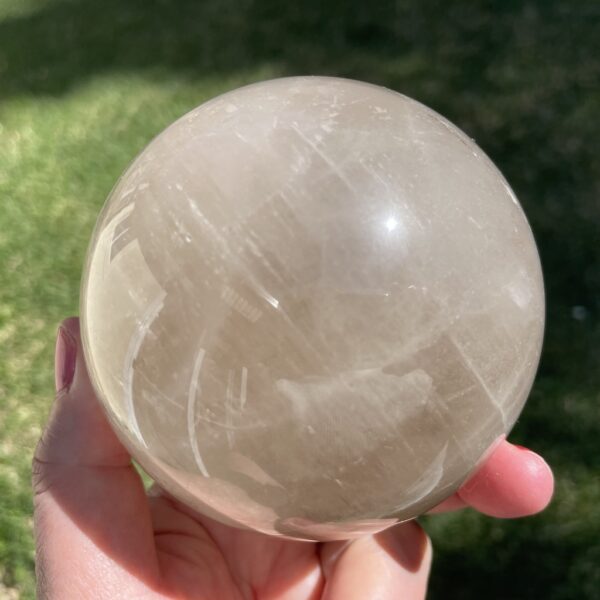 large smoky quartz sphere