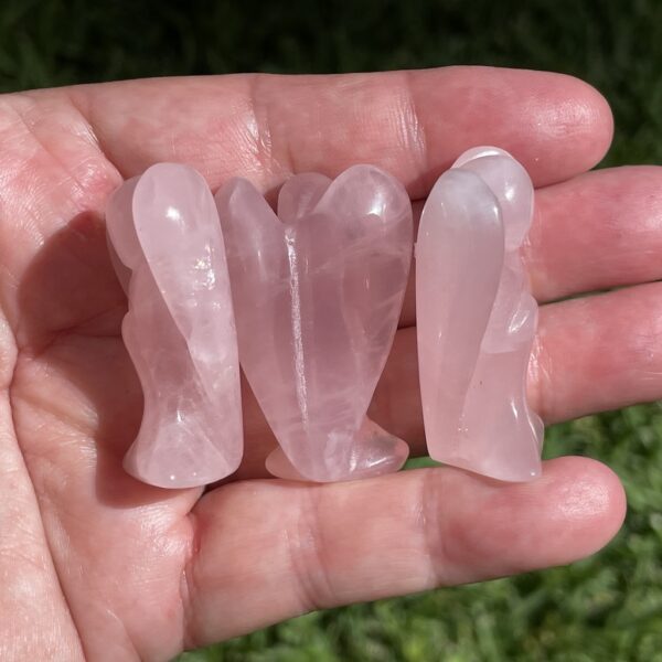 small angels in rose quartz