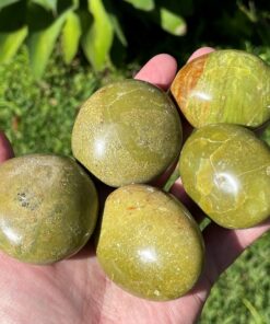 green opal pebbles