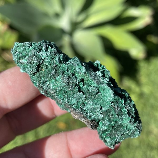 Malachite cluster from the Congo