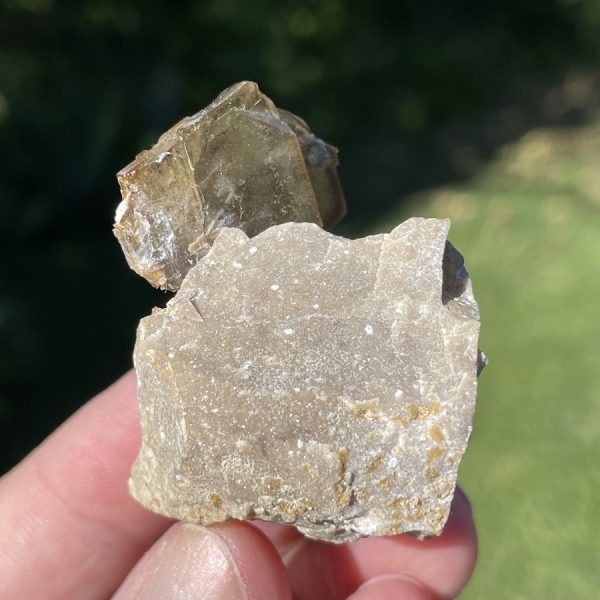 Blue - Grey Barite crystals from Peru