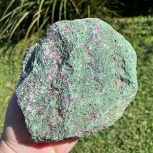 natural ruby zoisite rough