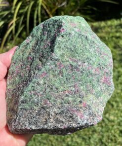 natural ruby in zoisite in raw form