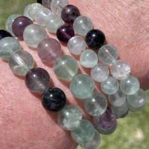 buy green fluorite bracelets in round bead