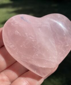 Madagacan rose quartz heart