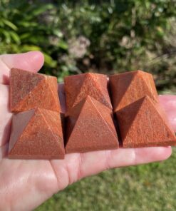 red jasper pyramids