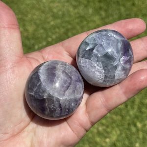 purple fluorite ball from China