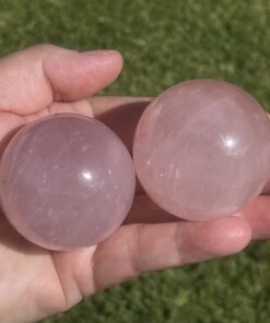 rose quartz ball Madagascar