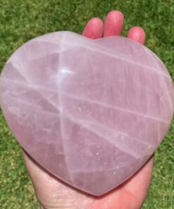 large rose quartz heart from Madagascar