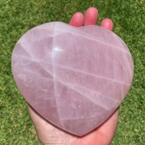 large rose quartz heart from Madagascar