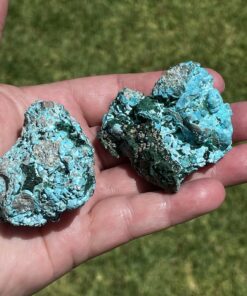 Chrysocolla specimens from DR Congo