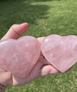 Lovely quality rose quartz heart