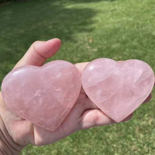 Lovely quality rose quartz heart