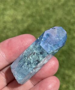 aqua aura quartz specimen