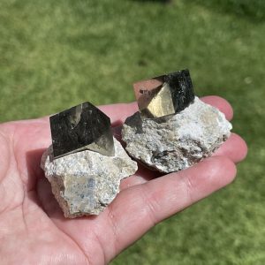 pyrite cube on matrix from Spain