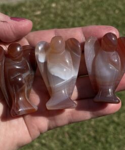 banded agate angels and carnelian angels