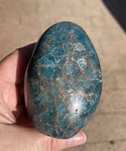 blue apatite upright from Madagascar