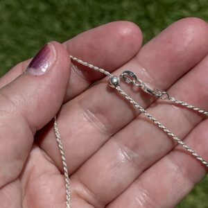 adjustable silver chain