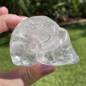 crystal skull in clear quartz from Brazil