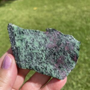 ruby zoisite polished crystal