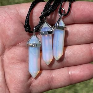 opalite pendant in double terminated form