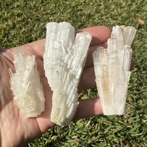 Scolecite fan cluster from India